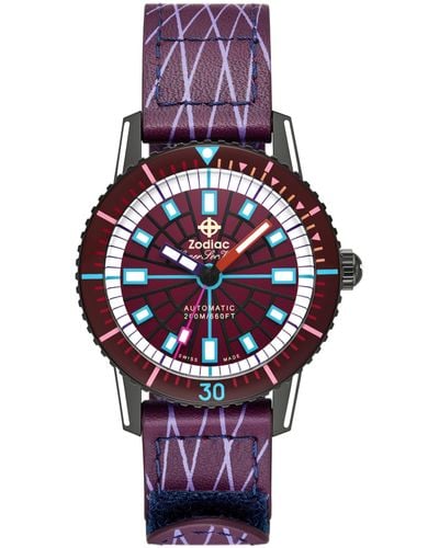 Zodiac Super Sea Wolf Laser Tag Edition Compression Diver Automatic - Purple