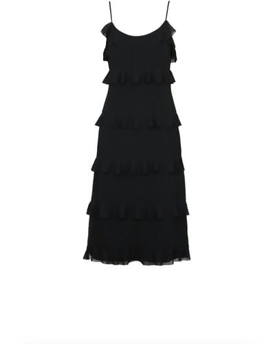Lucy Paris Valentina Midi Dress - Black