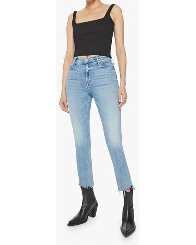 Mother Mid Rise Dazzler Jean - Blue