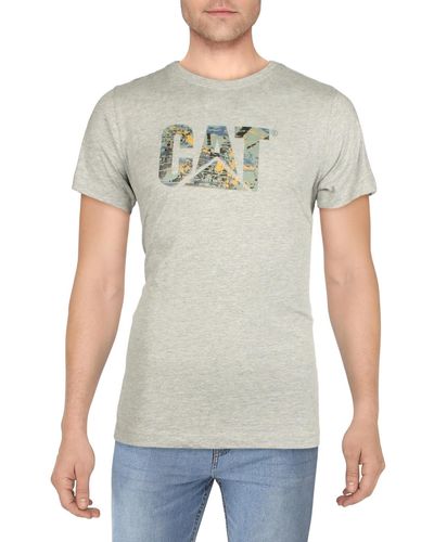 Caterpillar Logo Graphic T-shirt - White