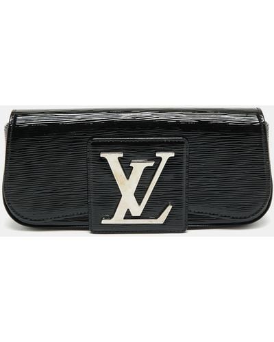 Louis Vuitton Electric Epi Leather Sobe Clutch - Black