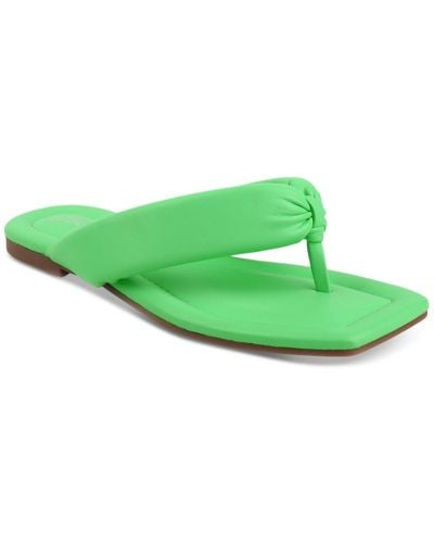 BarIII Cloverr Slip On Flip-flops Thong Sandals - Green