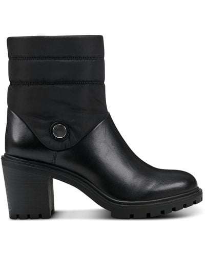 Alfani Becalise Cold Weather Lug Sole Mid-calf Boots - Black