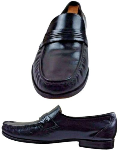 Bostonian Apron Toe Oxford Shoes - B/narrow Width In Black - Blue