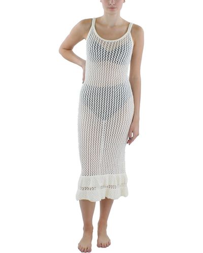 CAPITTANA Crochet Dress Cover-up - Gray