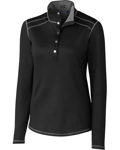 Cutter & Buck Ladies' Evergreen Reversible Overknit Jacket - Black