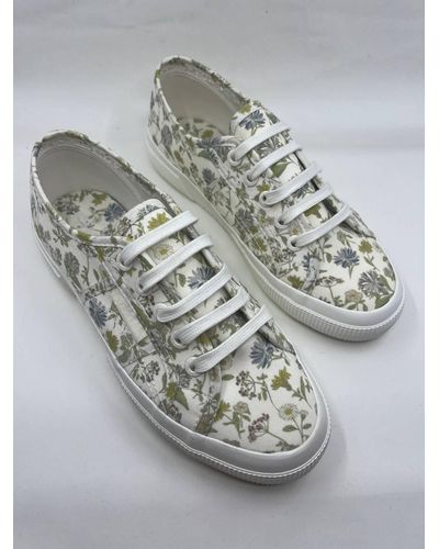 Superga 2750 Floral Print Sneaker - Gray