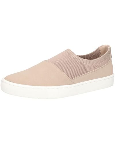 Bella Vita Veanna Faux Suede Flats Slip-on Sneakers - Natural