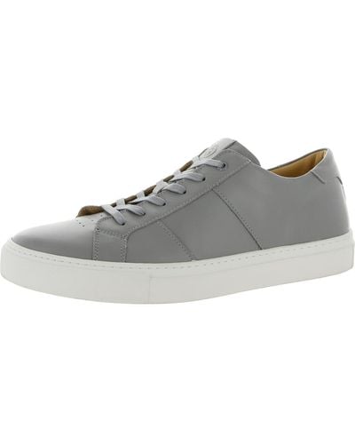 GREATS Royale Leather Lace Up Casual And Fashion Sneakers - Gray