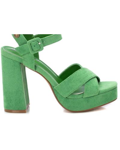 Xti Suede Dressy Sandals - Green