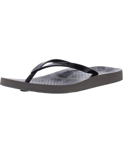 Vionic H344noosa Slip On Flat Thong Sandals - Black