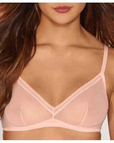 On Gossamer Cotton Mesh Bralette - Natural