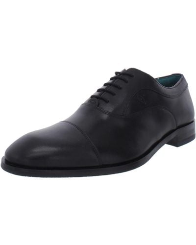 Ted Baker Fually Leather Comfort Derby Shoes - Black