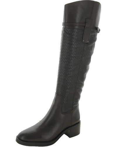 Franco Sarto Colttall Leather Tall Knee-high Boots - Black