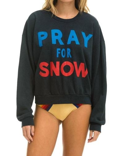 Aviator Nation Pray For Snow Sweatshirt - Black