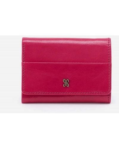 Hobo International Jill Mini Trifold Wallet - Red