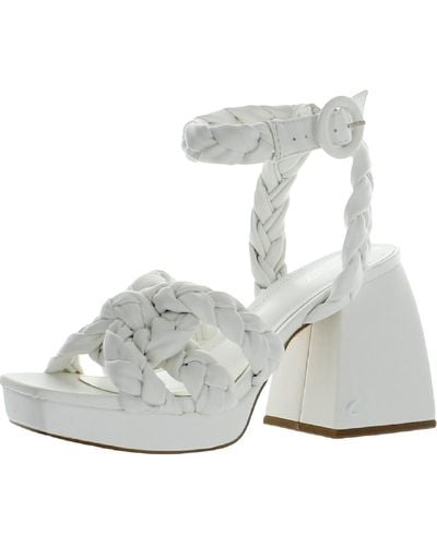 Circus by Sam Edelman Mable Faux Leather Strappy Platform Sandals - Gray