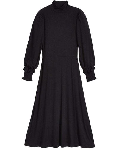 Draper James Plus Knit Turtleneck Dress - Black