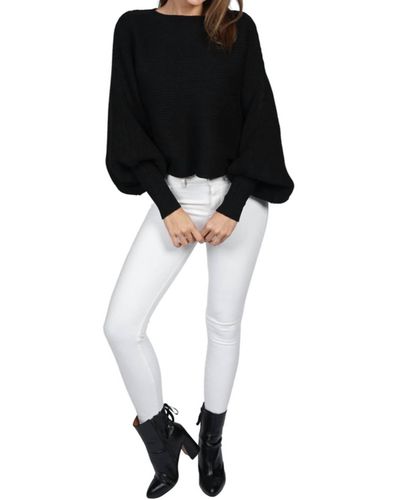 Love Token Luann Dolman Sleeve Sweater - Black