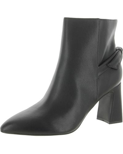 Bandolino Kendra Faux Leather Pointed Toe Booties - Gray