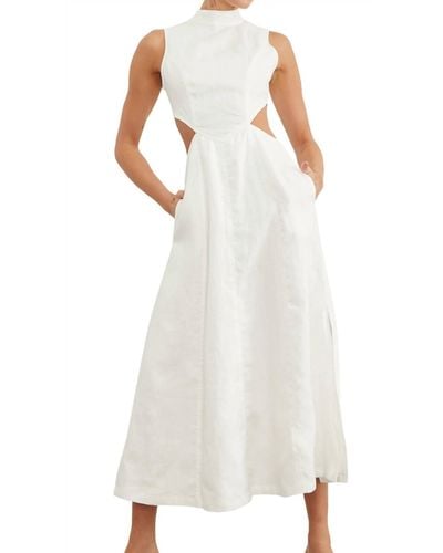 SOVERE Virtue Midi Dress - White