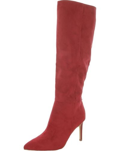 Nine West Richy2 Pointed Toe Stiletto Knee-high Boots - Red