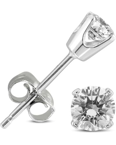 The Eternal Fit 3/8 Carat Diamond Stud Earrings - Metallic