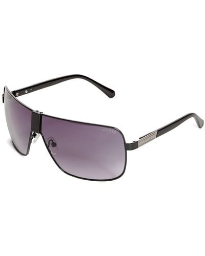 Guess Factory Metal Shield Sunglasses - Purple