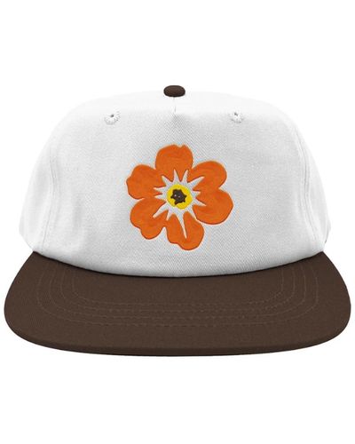 Free & Easy Island Flower Two Tone Snapback Hat - Multicolor