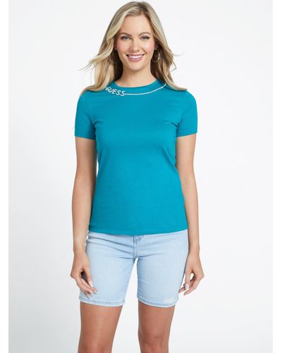 Guess Factory Eco Charies Tee - Blue
