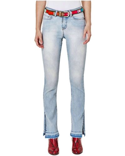 Lola Jeans Gene Mid Rise Bootcut Jeans In Silver Lake - Blue