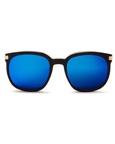 Wildfox Geena Deluxe Sunglasses In Black - Blue