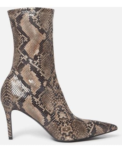 Stella McCartney Iconic Python Print Ankle Boot - White