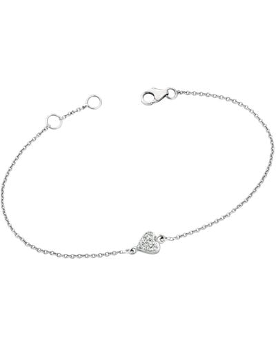 Ariana Rabbani Diamond Heart Bracelet - Metallic