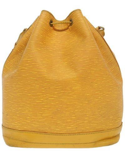 Louis Vuitton Petit Noé Green Gold Plated Handbag (Pre-Owned)