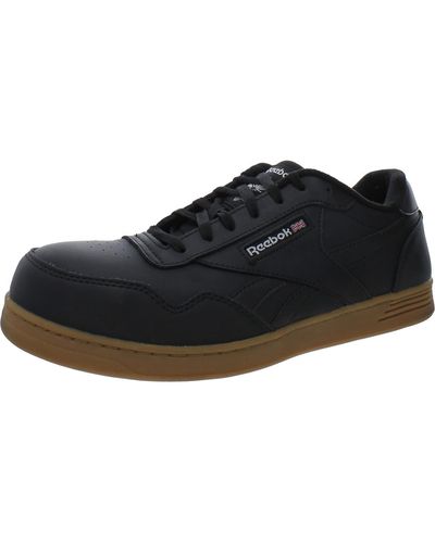 Reebok Club Memt Leather Composite Toe Work & Safety Shoes - Black