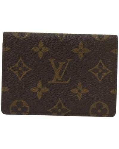 Louis Vuitton Porte Carte Simple Canvas Wallet (pre-owned) - Brown