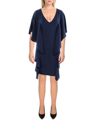 Lauren by Ralph Lauren Semi-formal Mini Shift Dress - Blue