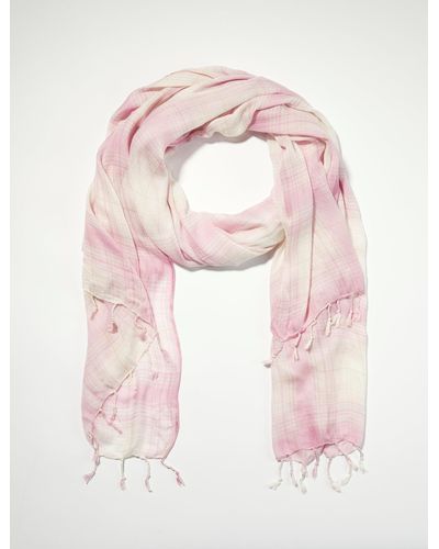 Lucky Brand Plaid Scarf - Pink