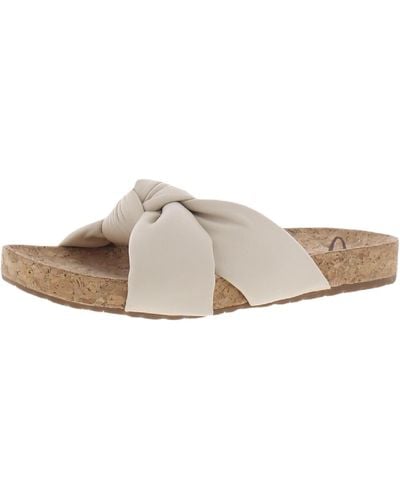 Zodiac Mae Slip On Knotted Slide Sandals - White
