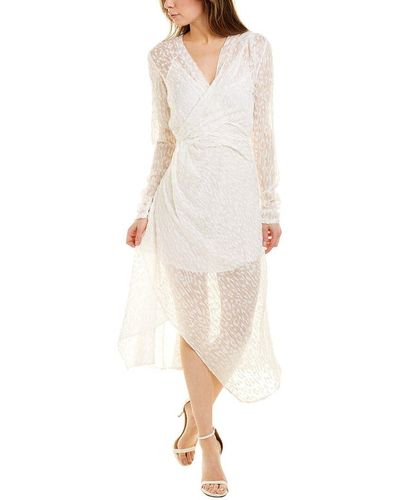 IRO Lexa Silk-blend Maxi Dress - White