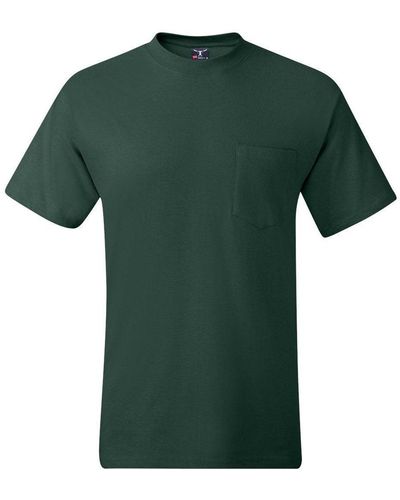 Hanes Beefy-t Pocket T-shirt - Green