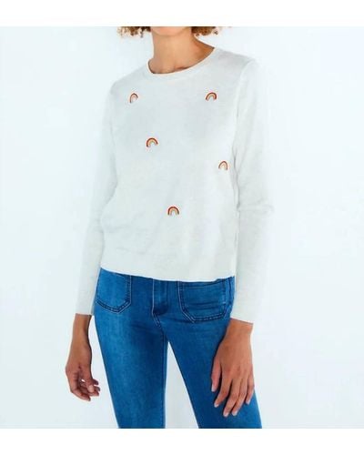 Lisa Todd Over The Rainbow Sweater - White