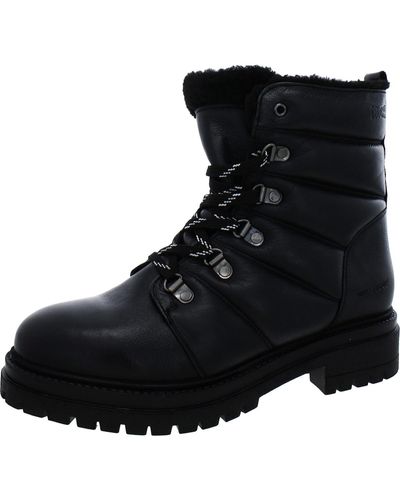 Cougar Shoes Vantage Leather Quilted Winter & Snow Boots - Black