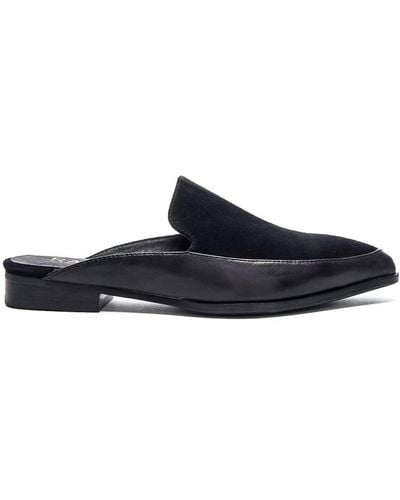 RAYE Kiki Loafer Slide Sandal - Black
