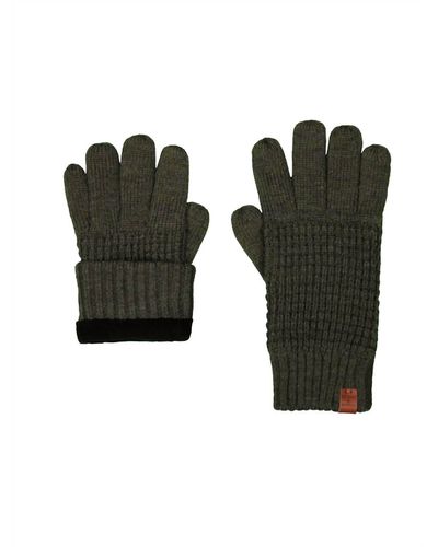 Bickley + Mitchell Wool Waffle Fleece Gloves - Green