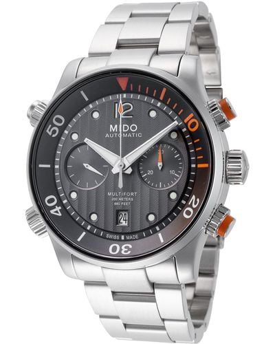 MIDO Multifort 44mm Automatic Watch - Metallic