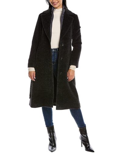 Cinzia Rocca Wool & Alpaca-blend Coat - Black