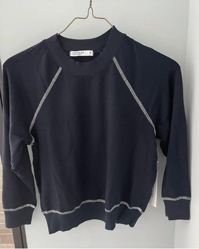 Stateside Softest Fleece Shrunken Sweatshirt With Contrast - Blue