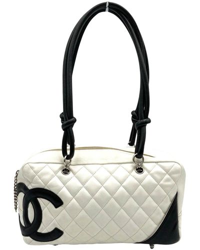 Chanel Cambon Leather Shopper Bag (pre-owned) - Metallic